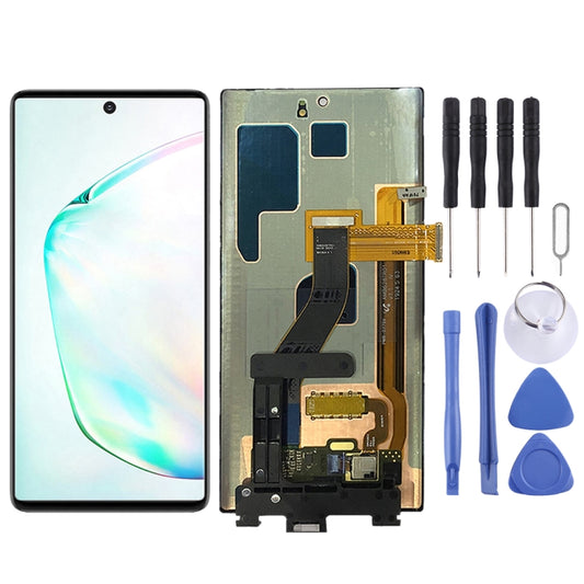 Écran LCD matériel dynamique AMOLED d'origine et assemblage complet de numériseur pour Galaxy Note 10