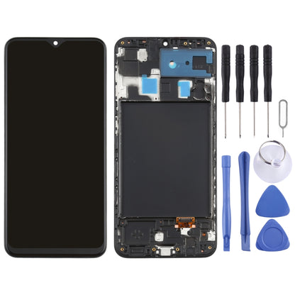 Écran LCD et numériseur en matériau Super AMOLED d'origine, assemblage complet avec cadre pour Galaxy A20