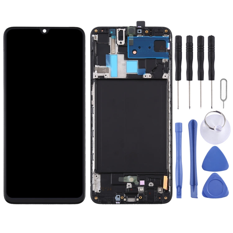 Écran LCD et numériseur en matériau Super AMOLED d'origine, assemblage complet avec cadre pour Galaxy A70