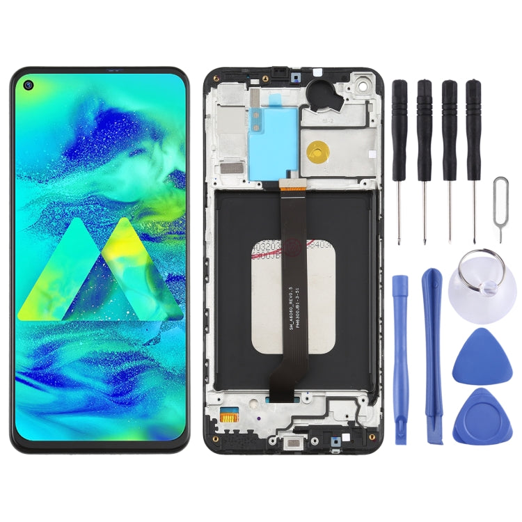Écran LCD et numériseur d'origine PLS TFT avec cadre pour Galaxy M40