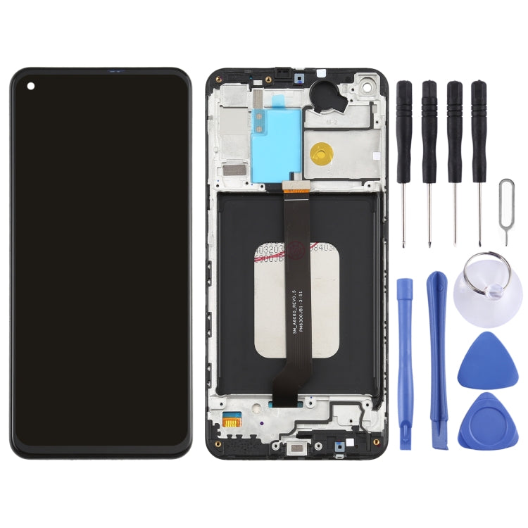 Écran LCD et numériseur d'origine PLS TFT avec cadre pour Galaxy M40