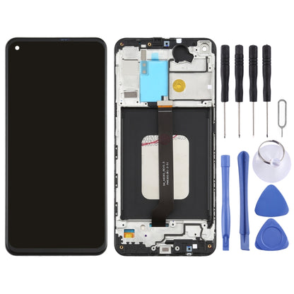 Écran LCD et numériseur d'origine PLS TFT avec cadre pour Galaxy M40