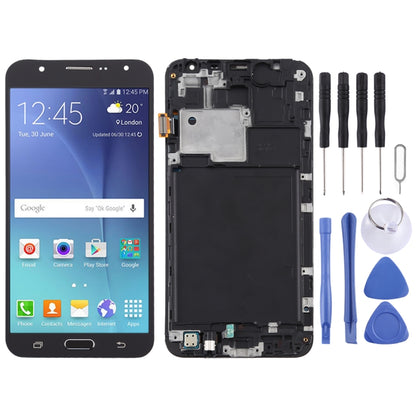 Écran LCD matériel TFT et numériseur complet avec cadre pour Galaxy J7 (2015) / J700F