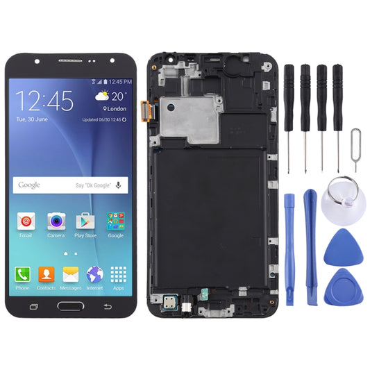 Écran LCD matériel TFT et numériseur complet avec cadre pour Galaxy J7 (2015) / J700F