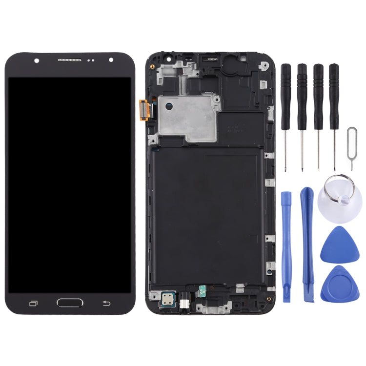 Écran LCD matériel TFT et numériseur complet avec cadre pour Galaxy J7 (2015) / J700F