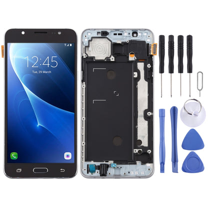 Écran LCD matériel TFT et numériseur complet avec cadre pour Galaxy J7 (2016) / J710F