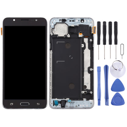Écran LCD matériel TFT et numériseur complet avec cadre pour Galaxy J7 (2016) / J710F