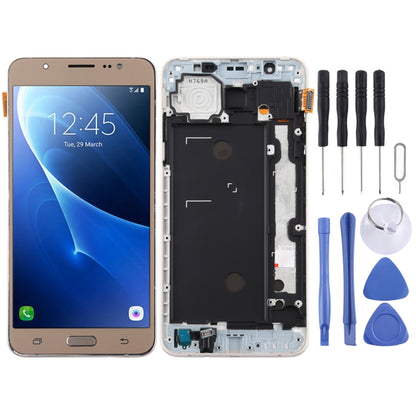 Écran LCD matériel TFT et numériseur complet avec cadre pour Galaxy J7 (2016) / J710F