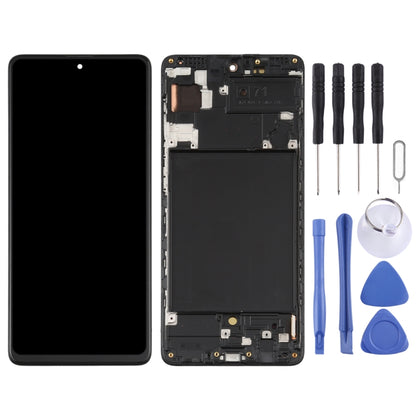 Écran LCD et numériseur en matériau Super AMOLED d'origine, assemblage complet avec cadre pour Galaxy A71