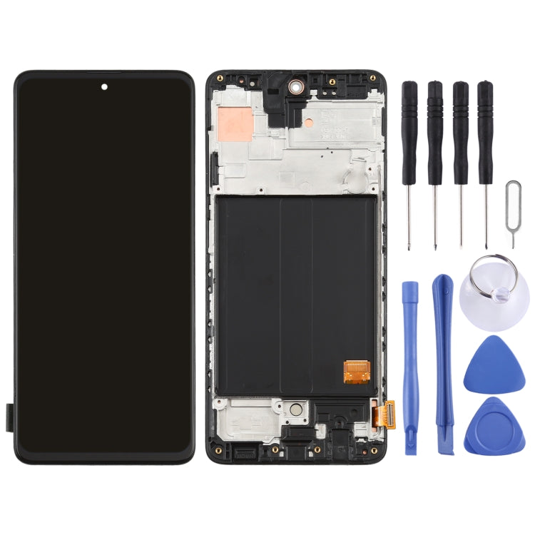 Écran LCD et numériseur en matériau Super AMOLED d'origine, assemblage complet avec cadre pour Galaxy A51 4G