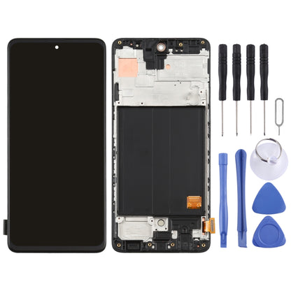 Écran LCD et numériseur en matériau Super AMOLED d'origine, assemblage complet avec cadre pour Galaxy A51 4G