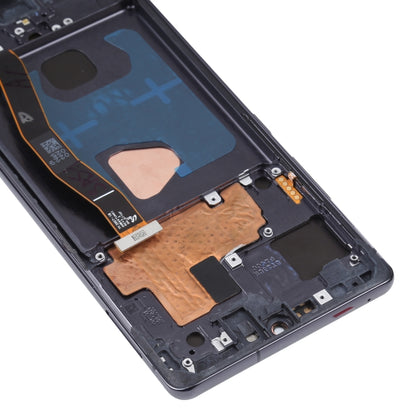 Écran LCD et numériseur en matériau Super AMOLED d'origine, assemblage complet avec cadre pour Galaxy S10 Lite, For Samsung Galaxy S10 Lite(Frame )