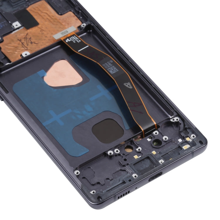 Écran LCD et numériseur en matériau Super AMOLED d'origine, assemblage complet avec cadre pour Galaxy S10 Lite, For Samsung Galaxy S10 Lite(Frame )