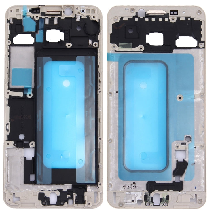 Pour Galaxy C5 / C5000, boîtier avant, cadre LCD, plaque de lunette