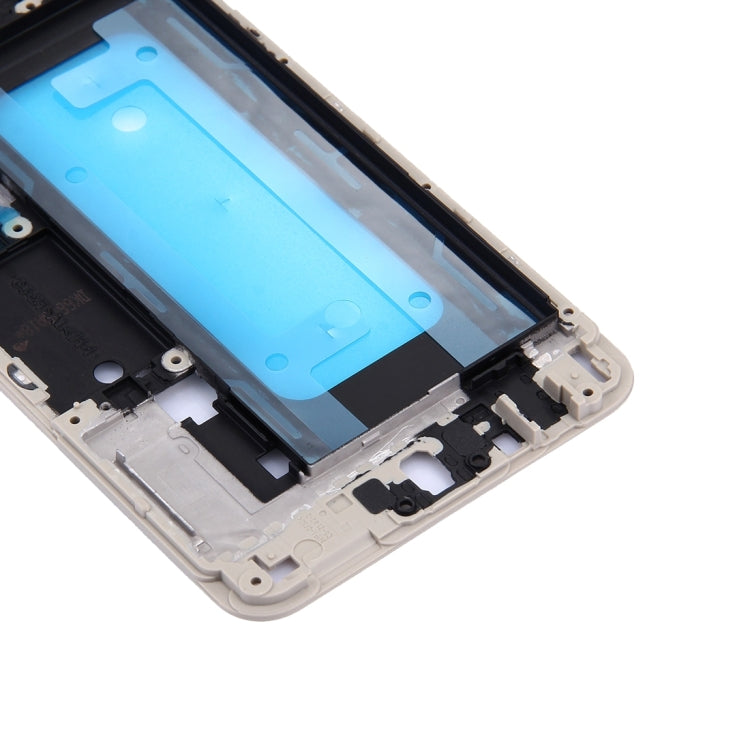 Pour Galaxy C5 / C5000, boîtier avant, cadre LCD, plaque de lunette