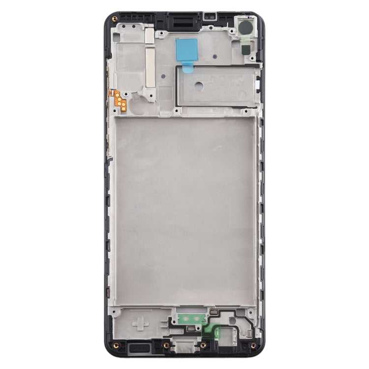 Pour Samsung Galaxy A21s, boîtier avant, cadre LCD, plaque de lunette