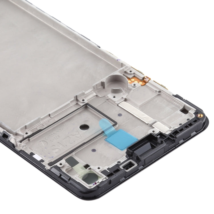 Pour Samsung Galaxy A21s, boîtier avant, cadre LCD, plaque de lunette