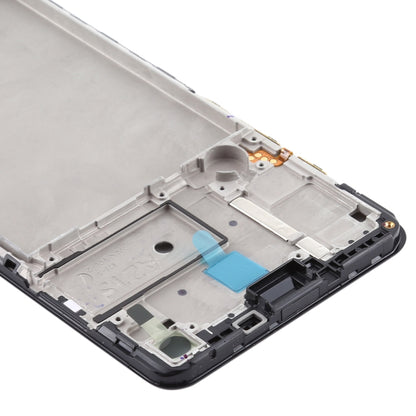 Pour Samsung Galaxy A21s, boîtier avant, cadre LCD, plaque de lunette