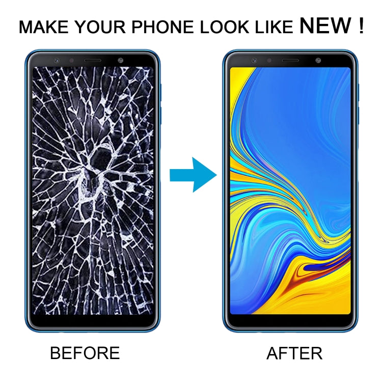 Écran LCD matériel TFT et numériseur complet avec cadre pour Samsung Galaxy A7 (2018) / SM-A750F