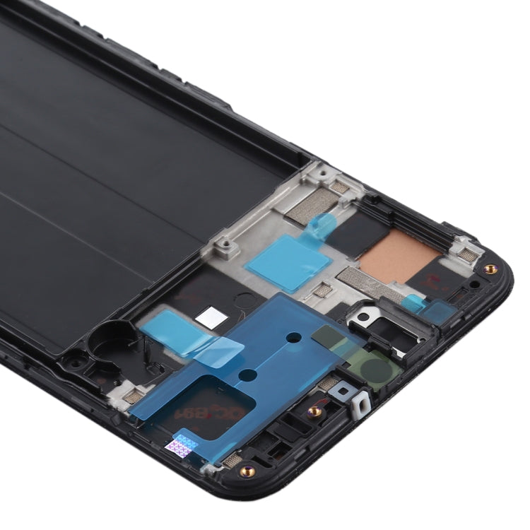 Écran LCD matériel TFT et numériseur complet avec cadre pour Samsung Galaxy A50 (ne prenant pas en charge l'identification par empreinte digitale)