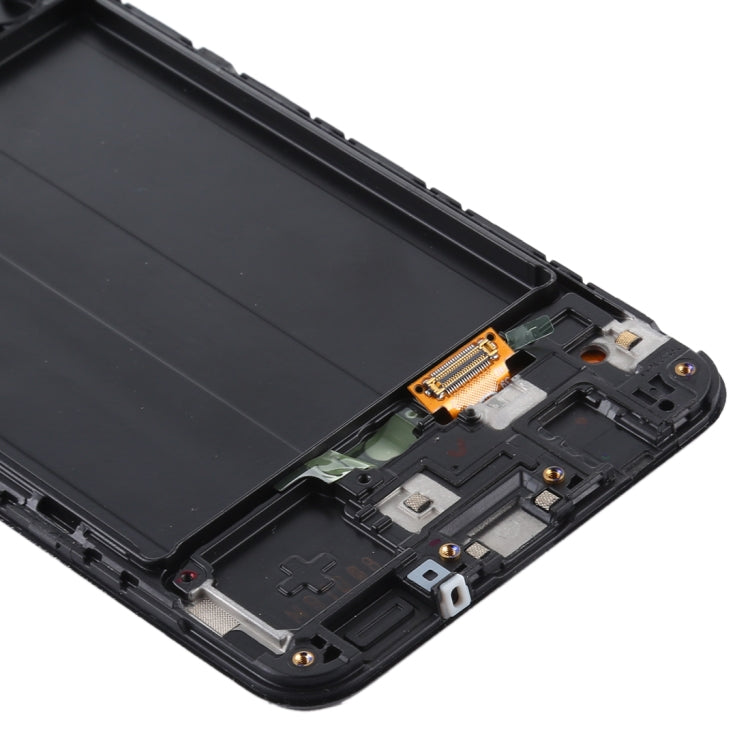 Écran LCD matériel TFT et numériseur complet avec cadre pour Samsung Galaxy A50 (ne prenant pas en charge l'identification par empreinte digitale)