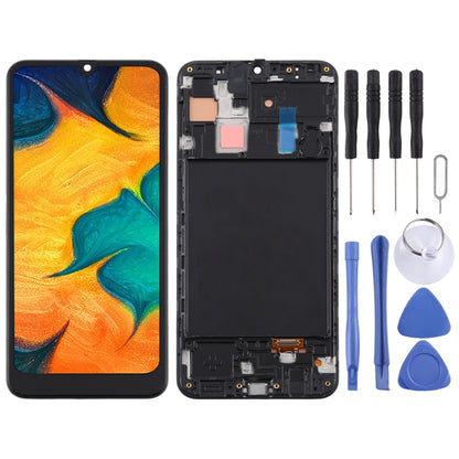 Écran LCD matériel TFT et assemblage complet de numériseur avec cadre pour Samsung Galaxy A30