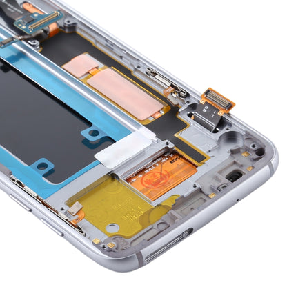 Écran LCD matériel OLED et assemblage complet de numériseur avec cadre pour Samsung Galaxy S7 Edge / SM-G935F