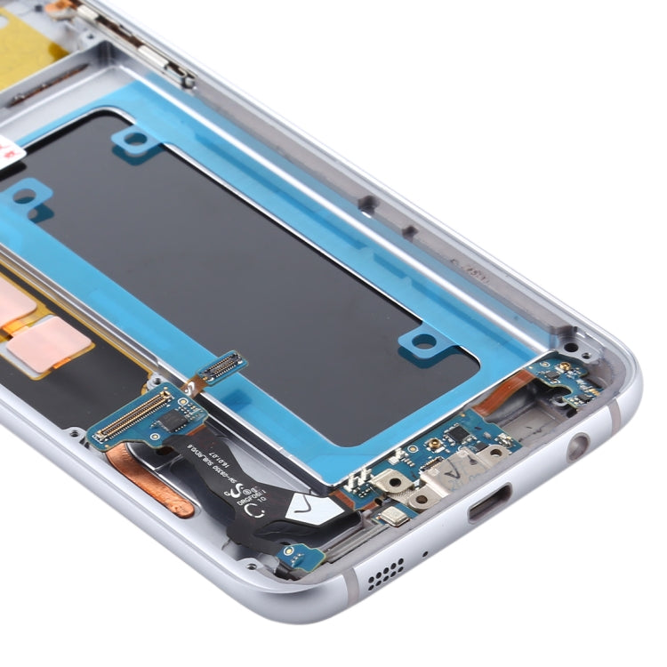 Écran LCD matériel OLED et assemblage complet de numériseur avec cadre pour Samsung Galaxy S7 Edge / SM-G935F