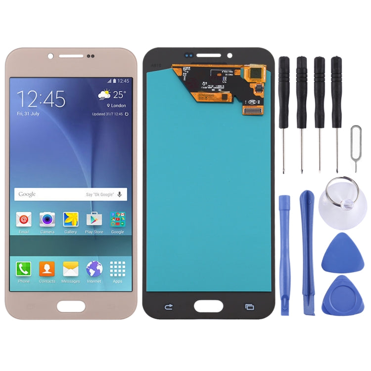 Écran LCD matériel OLED et assemblage complet de numériseur pour Samsung Galaxy A8 (2016) / SM-A810