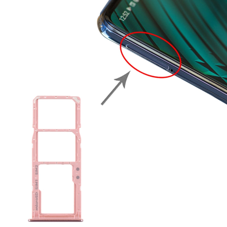 Pour Samsung Galaxy A51 / A515 Plateau de carte SIM + Plateau de carte SIM + Plateau de carte Micro SD