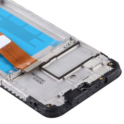 Écran LCD et numériseur complet avec cadre (câble flexible étroit) pour Samsung Galaxy A01