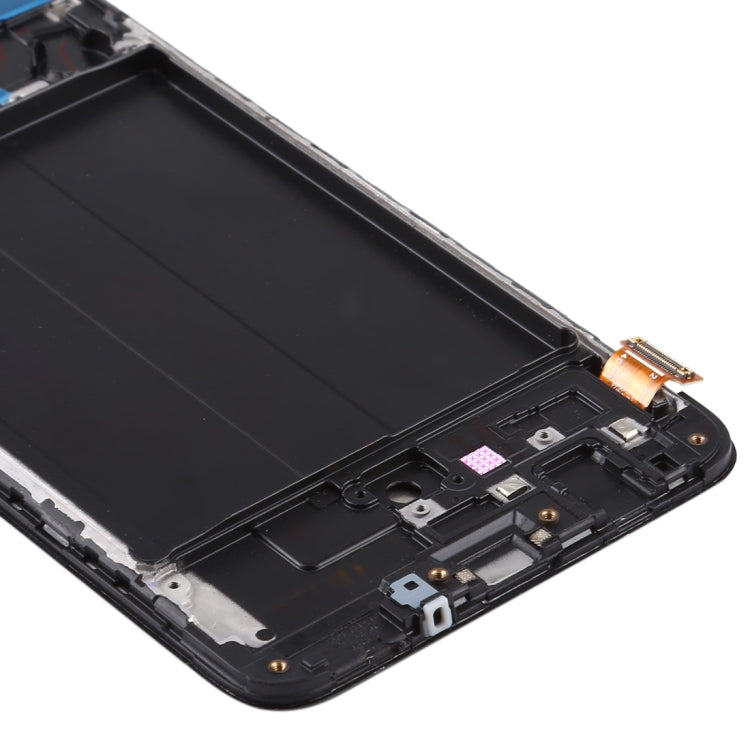 Écran LCD matériel TFT et numériseur complet avec cadre pour Samsung Galaxy A70 (ne prenant pas en charge l'identification par empreinte digitale)