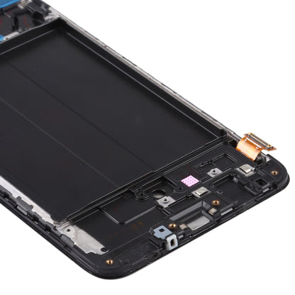 Écran LCD matériel TFT et numériseur complet avec cadre pour Samsung Galaxy A70 (ne prenant pas en charge l'identification par empreinte digitale)