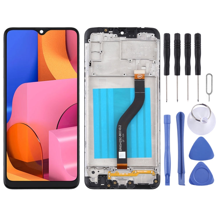 Écran LCD et numériseur complet avec cadre pour Samsung Galaxy A20s