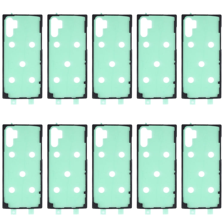 Pour Samsung Galaxy Note10 10 pièces adhésif de couverture de boîtier arrière
