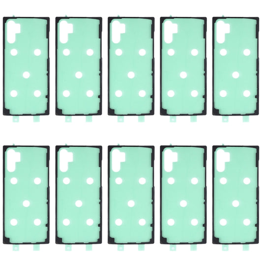 Pour Samsung Galaxy Note10 10 pièces adhésif de couverture de boîtier arrière