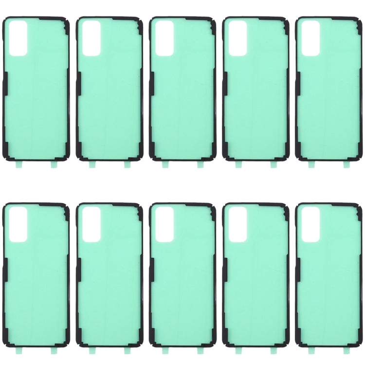 Pour Samsung Galaxy S20 10 pièces adhésif de couverture de boîtier arrière