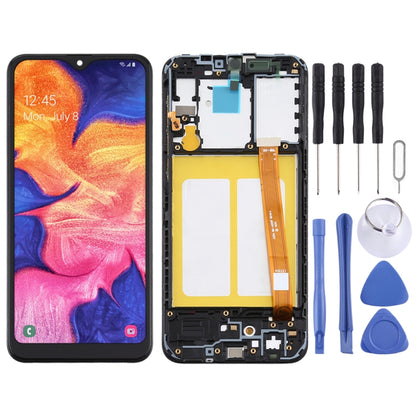 Écran LCD matériel TFT et assemblage complet de numériseur avec cadre pour Samsung Galaxy A10e