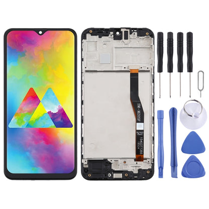 Écran LCD matériel TFT et assemblage complet de numériseur avec cadre pour Samsung Galaxy M20
