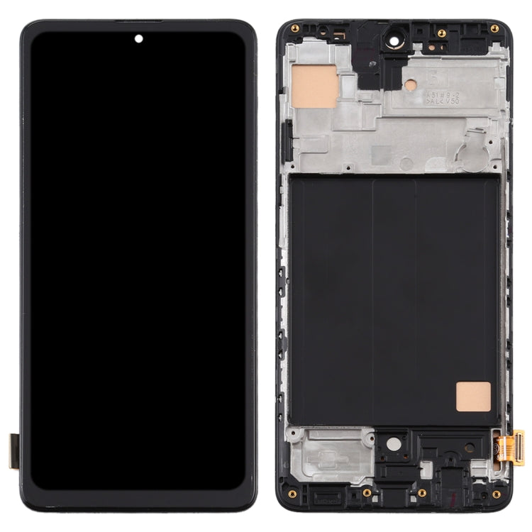 Écran LCD matériel TFT et numériseur complet avec cadre pour Samsung Galaxy A51 4G