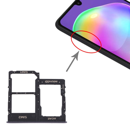 Pour Samsung Galaxy A315 / A31 Plateau de carte SIM + Plateau de carte SIM + Plateau de carte Micro SD