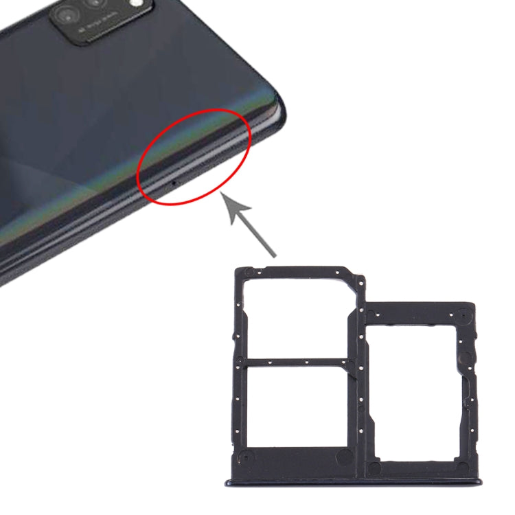 Pour Samsung Galaxy A41 / A415 Plateau de carte SIM + Plateau de carte SIM + Plateau de carte Micro SD