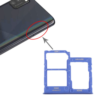 Pour Samsung Galaxy A41 / A415 Plateau de carte SIM + Plateau de carte SIM + Plateau de carte Micro SD