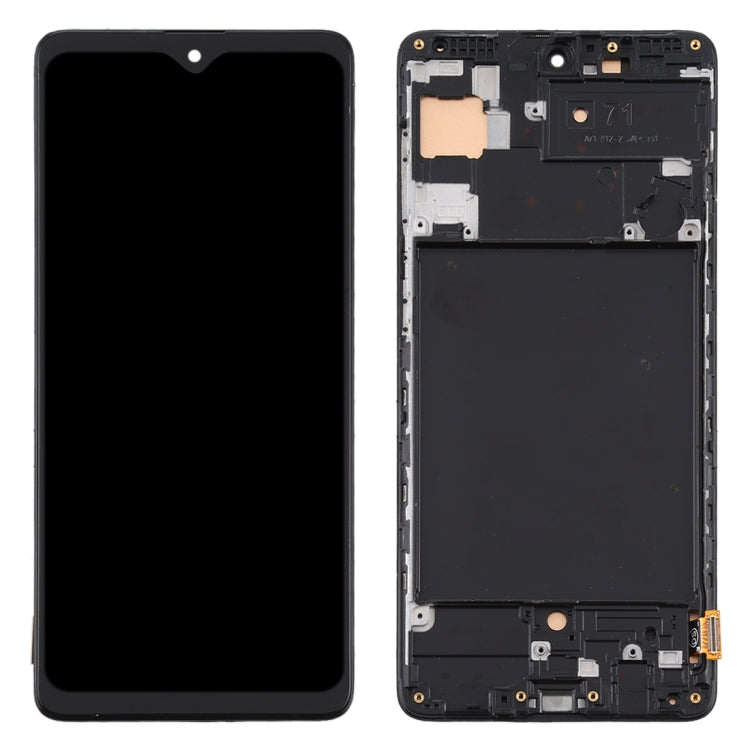 Écran LCD en matériau TFT et numériseur complet avec cadre (ne prenant pas en charge l'identification par empreinte digitale) pour Samsung Galaxy A71 / SM-A715