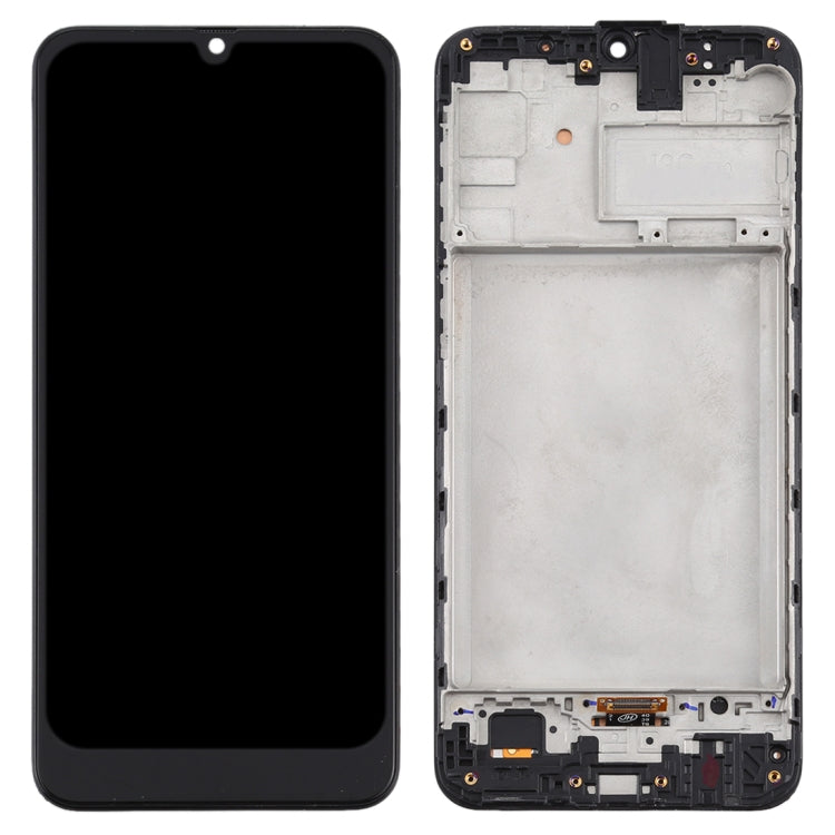 Écran LCD matériel TFT et assemblage complet de numériseur avec cadre pour Samsung Galaxy M21 / SM-M215