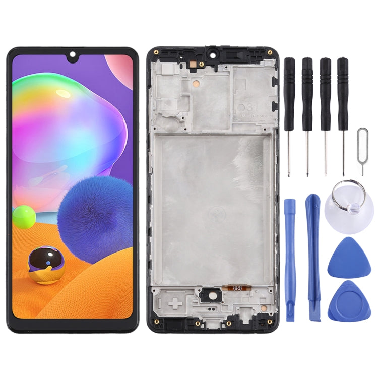 Écran LCD matériel TFT et assemblage complet de numériseur avec cadre pour Samsung Galaxy A31 / SM-A315