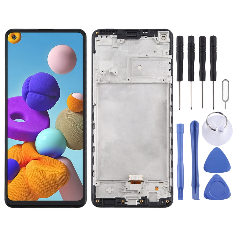 Écran LCD et numériseur complet avec cadre pour Samsung Galaxy A21s / SM-A217