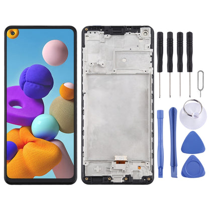 Écran LCD et numériseur complet avec cadre pour Samsung Galaxy A21s / SM-A217