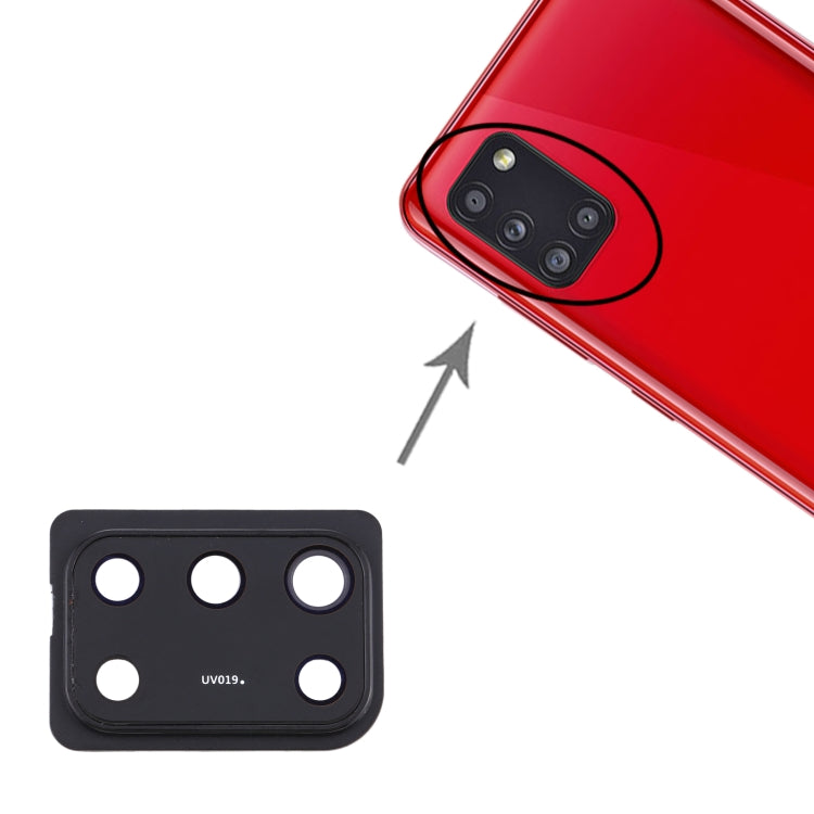 Pour Samsung Galaxy A31, 10 pièces, couvercle d'objectif d'appareil photo