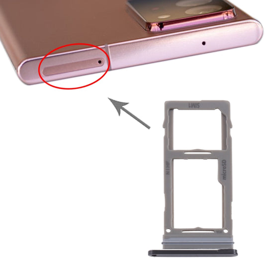 Pour Samsung Galaxy Note20 Ultra Plateau de carte SIM + Plateau de carte Micro SD